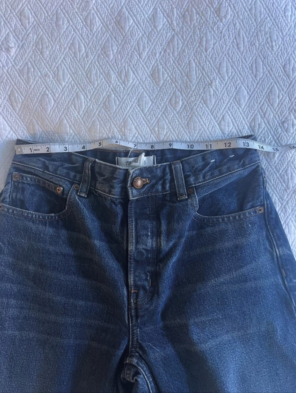 Madewell Barrel Darted Jeans 100% Cotton - Picture 5 of 7